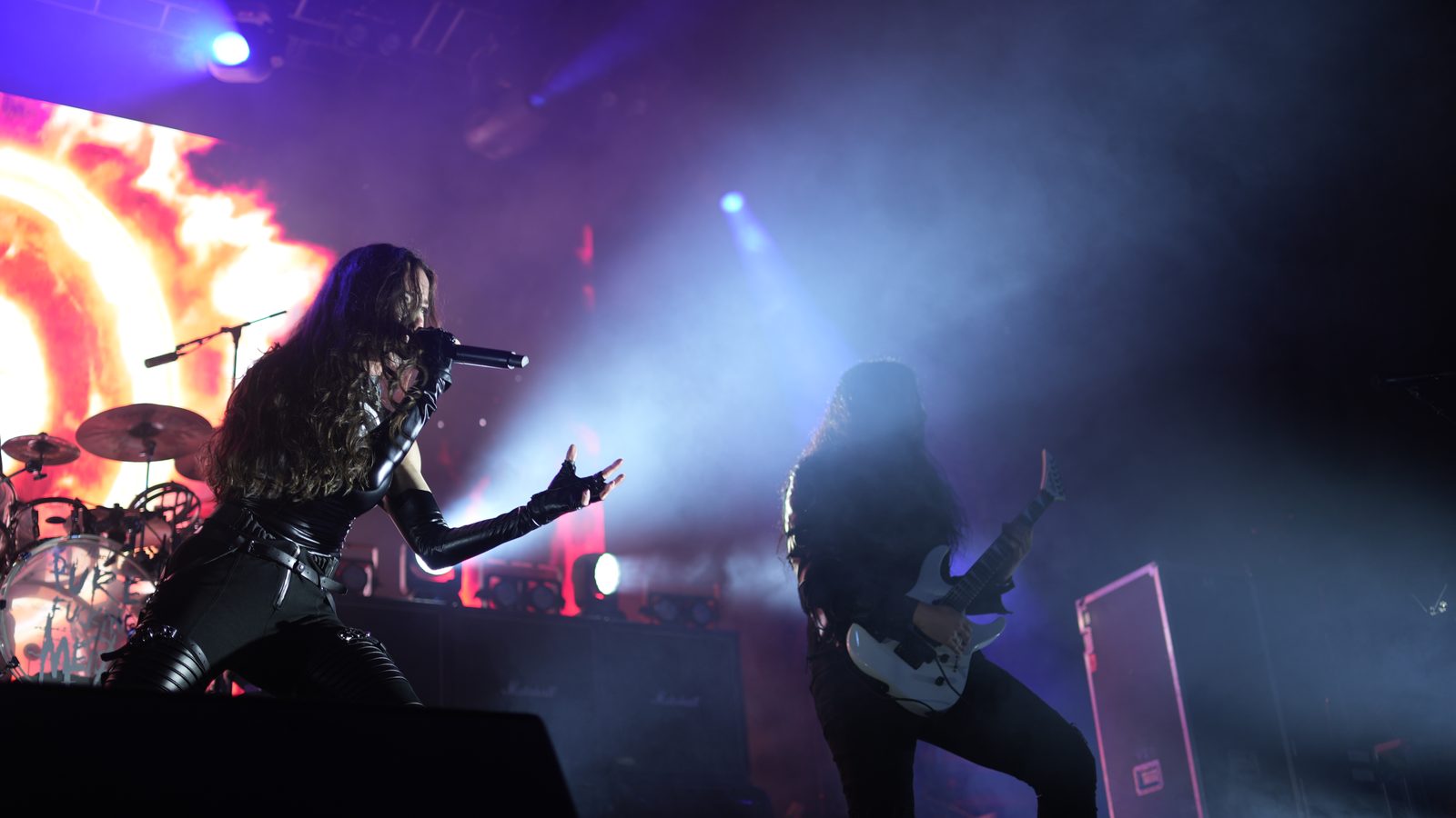 Lauren Hart with Arch Enemy at Jannus Live, St. Petersburg